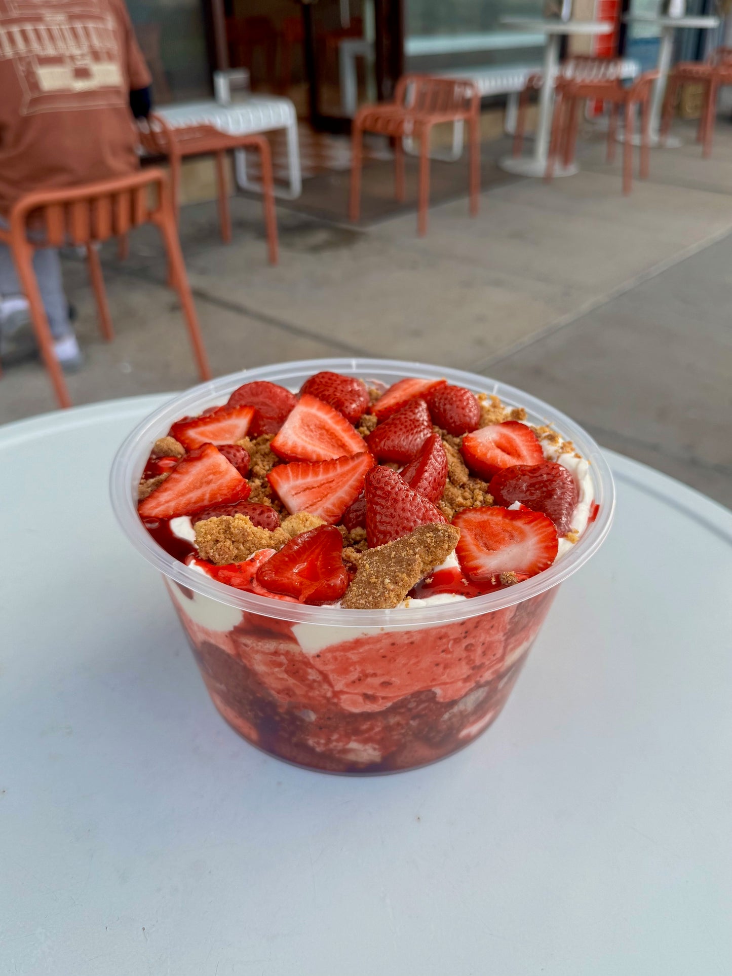 Toot's strawberry pudding